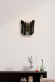 Opviq Tulip Sconce Lámpara de pared Negra